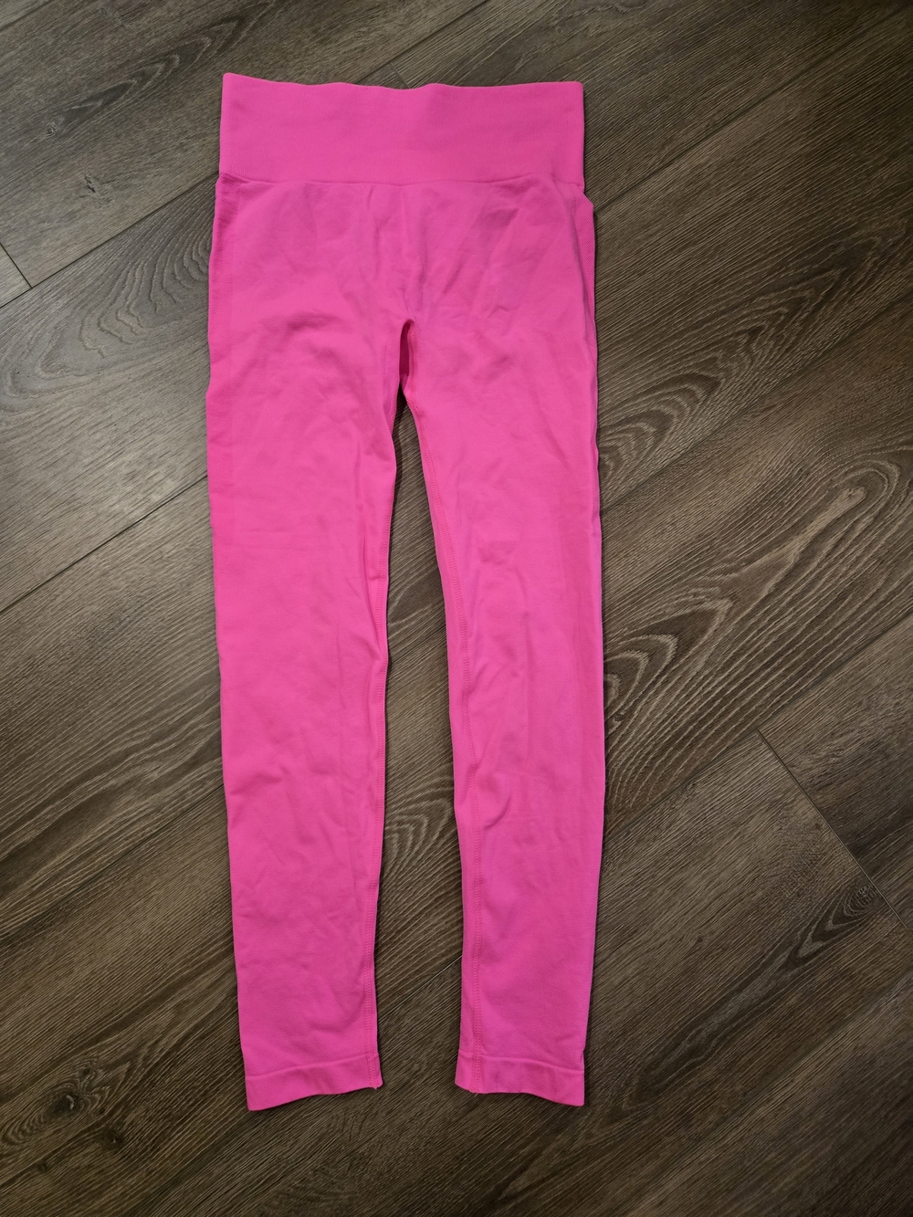 Womens Hot Pink High-Waist Leggings